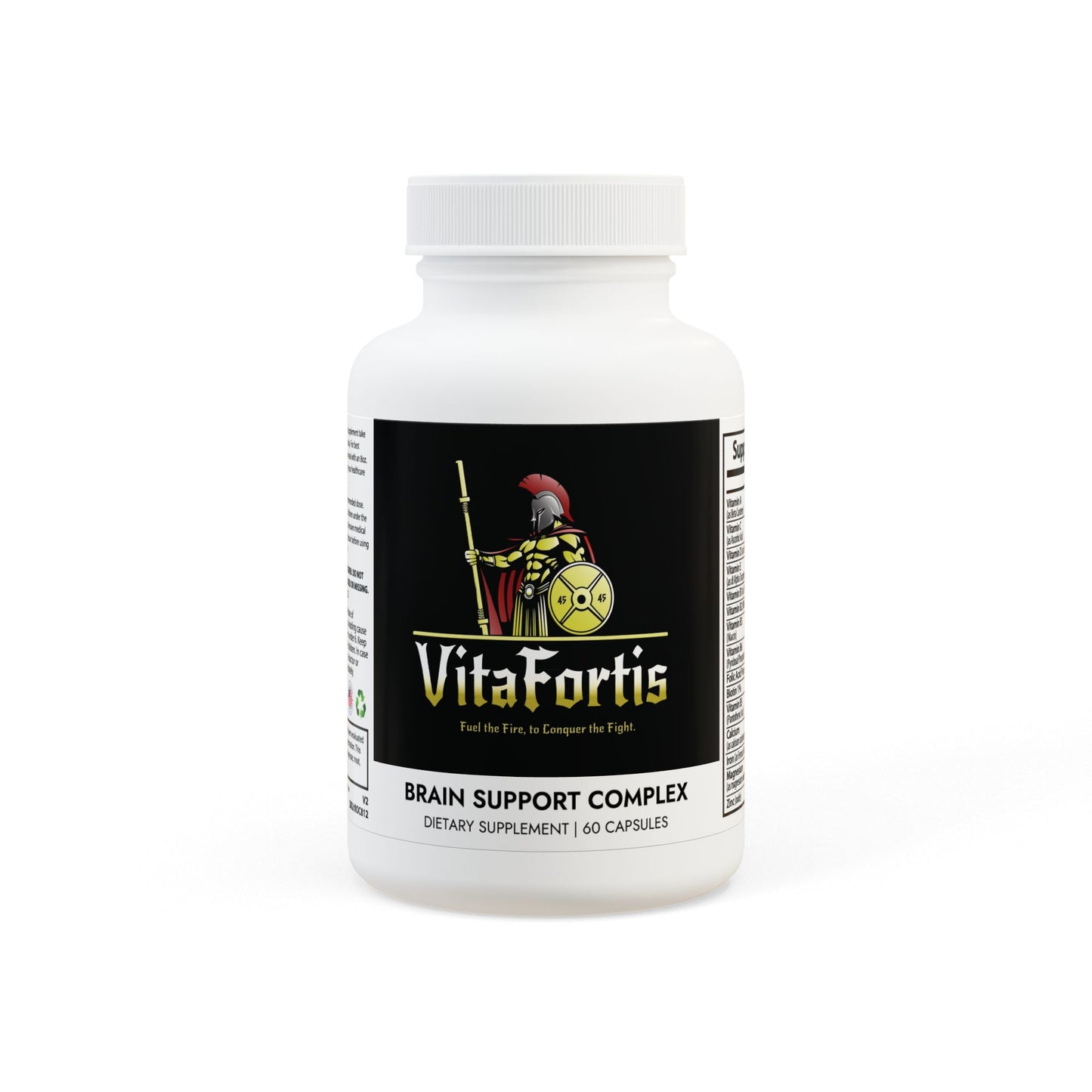 VitaFortis Brain Support - Mens Fortis – Daily Cognitive Support for Focus, Productivity & Brain Function | 60 Capsules