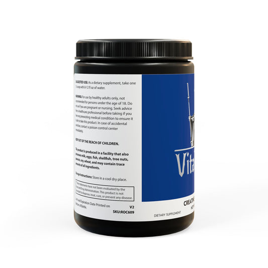VitaFortis Creatine Monohydrate – 5g Pure Micronized Creatine | Muscle Growth, Strength & Performance | Unflavored, Keto-Friendly | 100 Servings