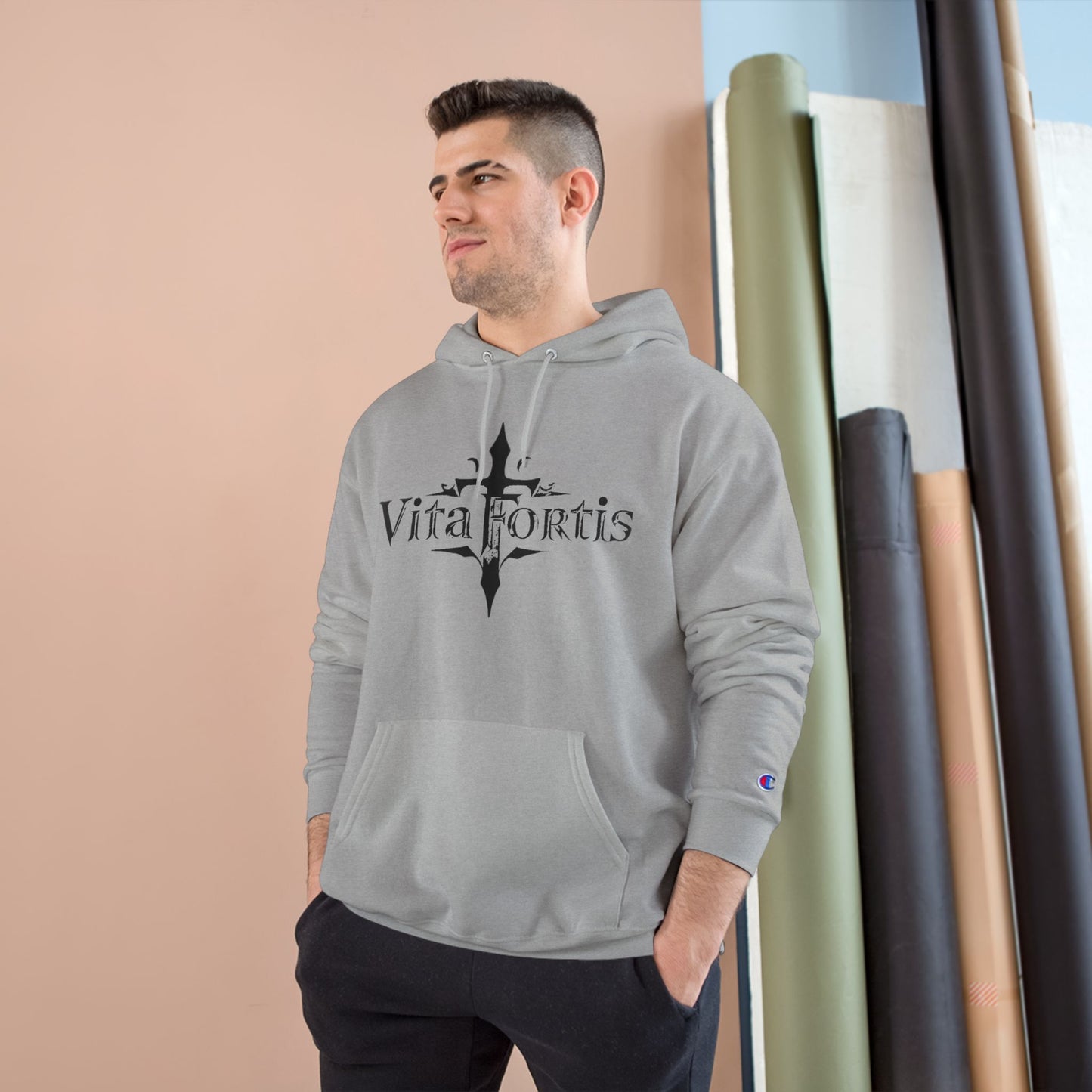VitaFortis Signature Hoodie – Classic Logo, Clean Fit, All-Day Comfort | Unisex Pullover