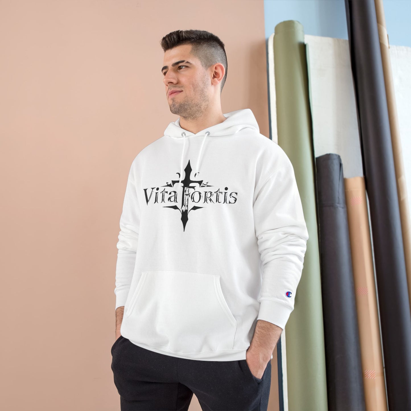VitaFortis Signature Hoodie – Classic Logo, Clean Fit, All-Day Comfort | Unisex Pullover
